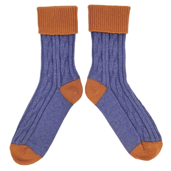 Cashmere and wool socks