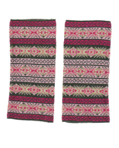 Cashmere Blend Fairisle Wrist Warmers