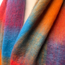 Load image into Gallery viewer, Colour Block Super Soft Checked Winter Scarf