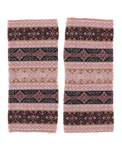 Cashmere Blend Fairisle Wrist Warmers