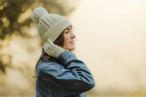 Classic Cable Knit Bobble Hat