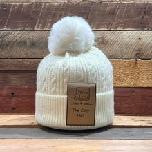 Load image into Gallery viewer, Classic Cable Knit Bobble Hat