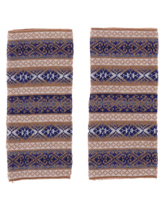 Cashmere Blend Fairisle Wrist Warmers