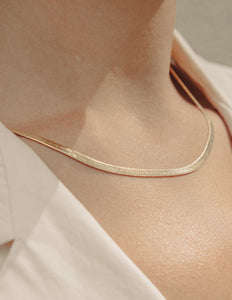 Gold snake necklace