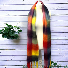 Load image into Gallery viewer, Colour Block Super Soft Checked Winter Scarf