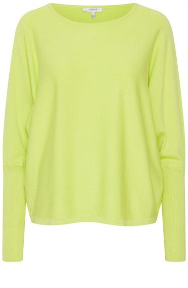 Fun Lime Cosy Ribbed Sweatshirt