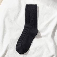 Load image into Gallery viewer, Autumn/Winter Women&#39;s Wool &amp; Cashmere Striped Diamond Socks