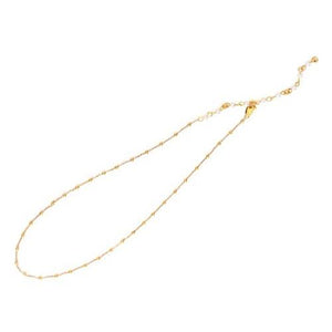 Fresh water pearl and gold ball Necklace